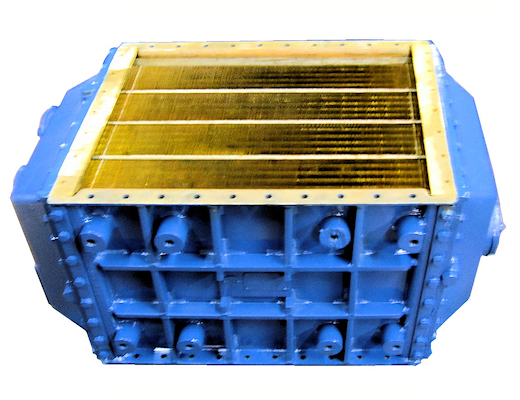 Charge air cooler for offshore marine applications
